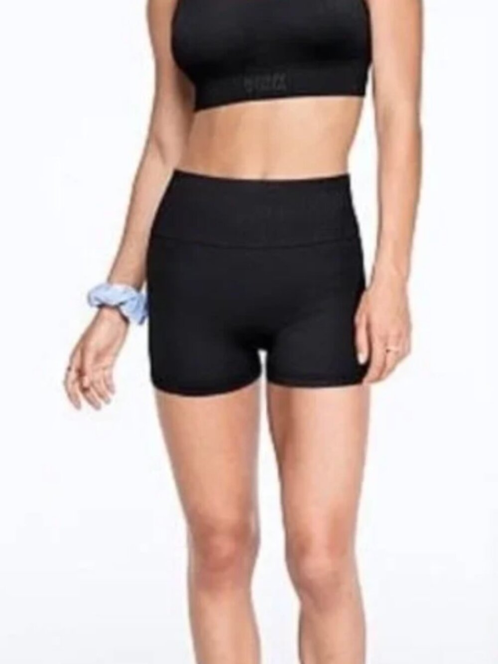 PINK Victorias Secret Seamless Workout Short in Black NEW | M